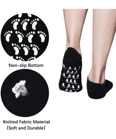 Men's Moisturizing Gel Spa Socks for Repairing Dry, Cracked Feet - Black - Buy Online on GoSupps.com