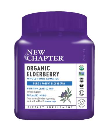 New Chapter Organic Elderberry Whole-Food Gummies 60 Vegan Gummies