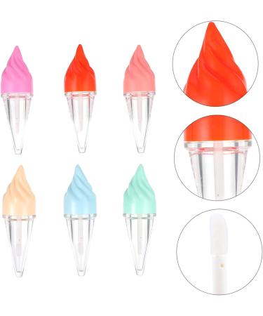  FRCOLOR FRCOLOR 6 tubes lip gloss bottle pencil lip gloss clear lip gloss containers plastic containers lip balm bottles lip gloss tube lip gloss tube red samples - Buy Online on GoSupps.com