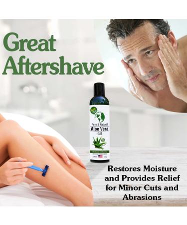 Earth's Daughter Organic Aloe Vera | 100% Pure Cold Pressed Aloe | 8 oz Dispenser | Face, Hair, Sunburn, Dry Skin - Buy Online on GoSupps.com
