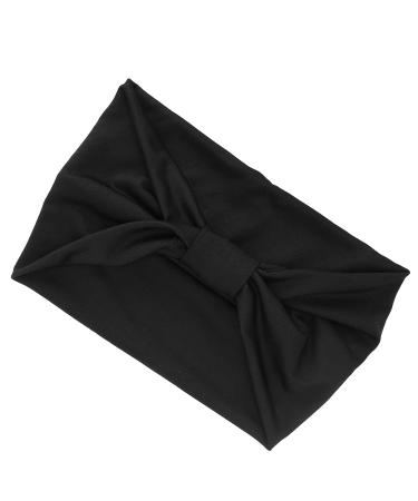 Twist Headbands Fabric Cross Twist Hair Band Knot Non-slip Stretchy Headband Women's Hair Band Accessories (Black)