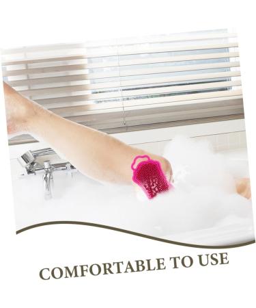 Frcolor Silicone Shower Scrubber & Hairbrush 2-Pack Scalp Meridian Massage Tool for Body & Hair Care Perfect for Bathing & Washing - Buy Online on GoSupps.com
