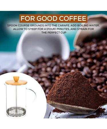 Coffee Gifts For Men - Cafetiere 4 Cup French Press Coffee Maker (600ml) With 120g Colombian Ground Coffee And Coffee Spoon Cafetiere Gift Set |Coffee Lovers Gifts For Men |Coffee Gifts For Women - Buy Online on GoSupps.com