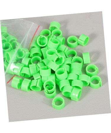 Mipcase 100 Pcs Travel Set Baby Chicks Supplies Supplies Bird Foot Band Bird Identification Pigeon Poultry Little Pigeon Green Chicken Ring to Stretch Chicken Supplies medium Green - Buy Online on GoSupps.com