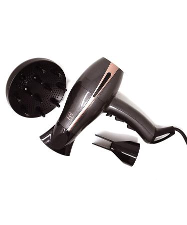 Annie | Hot and Hotter | Ceramic Ionic Twin Turbo AC Hairdryer |1875 Watt | Includes 3 Hairdryer Attachments with Heat and Speed Settings