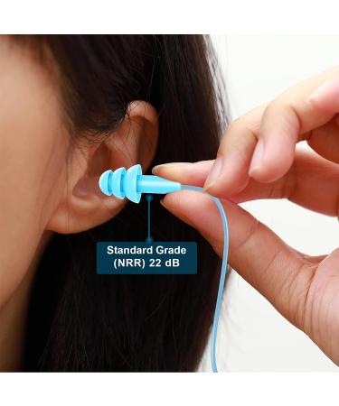 AMMON Silicone Ear Plugs 12 Pairs | Reusable Moldable Earplugs for Sleeping, Snoring, Swimming, and Noise Cancelling | 22dB Highest NRR | Colorful - Buy Online on GoSupps.com