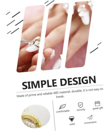 ERINGOGO Electric Nail Trimmer & Manicure Kit | Nail Cutter Scissors & Clipper for Home & Travel - 8x8cm White - International Shipping Available - Buy Online on GoSupps.com