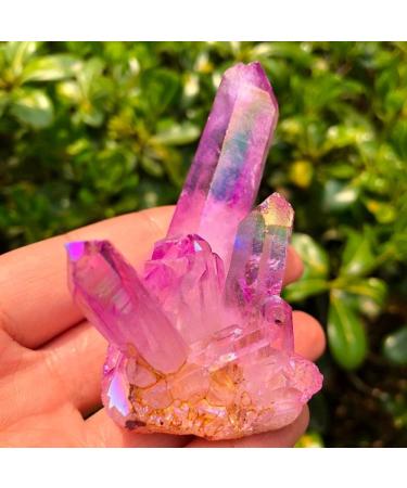 1PC Crystal Cluster Angel Titanium Quartz Crystal Specimen Minerals Reiki Stones JZIGTDEM (Color : 60g) - Buy Online on GoSupps.com