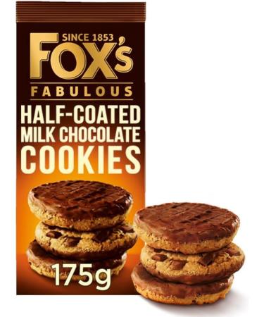 Fox's Fabulous Half coated cookies - milk chocolate coated cookies. Chocolate Biscuits Snack Pack I Gourmet Sweet Treats - Buy Online on GoSupps.com