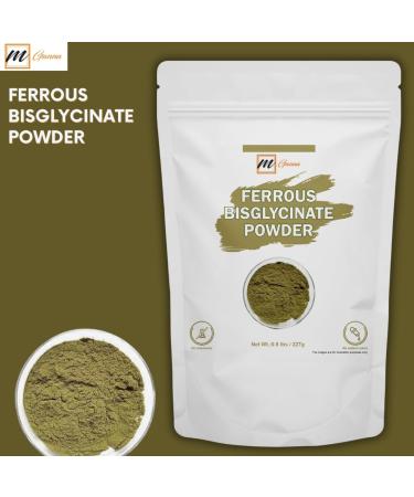 Ferrous Bisglycinate Powder | 227g / 0.5 lbs | Pure Chelated Iron Supplement Ingredient - Buy Online on GoSupps.com