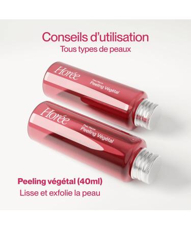 HOR E - New Skin Effect Peeling - Organic Face Care - Smooth & Exfoliate - 100% Fresh Natural & Vegan - All Skin Types - 40 ml - Buy Online on GoSupps.com