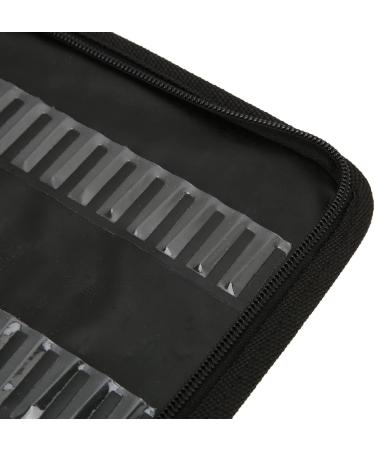 Nail Drill Bit Holder Organizer Large Capacity Nail Drill Bits Storage Bag Dustproof Portable Nail Drill Bits Holder Container for Manicure Tools Blue - Buy Online on GoSupps.com