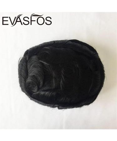 Zyc Mono Natural Human Hair Toupee for Men | Transparent Hair Piece & Capillary Prostheses | 1B10 6x9 - Buy Online on GoSupps.com