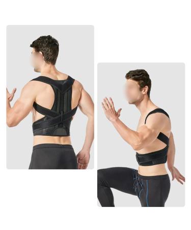 Posture Corrector for Men&Women Back Brace Posture Corrector-Adjustable Breathable Back Straightener Back Corrector Posture Improve and Neck Back Shoulder Pain Relieve (L Black) Large Black - Buy Online on GoSupps.com
