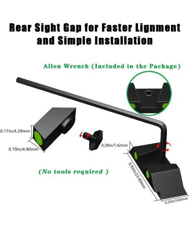 Levien Night Sights - Glow in Dark for Glock 17/17L, 19, 22-27, 28-39 - Non-Tritium with Assembly Tools - Buy Online on GoSupps.com
