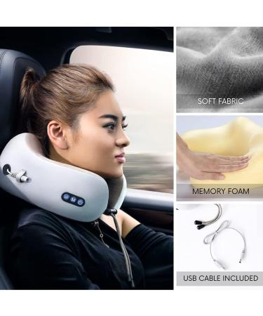 Buy Electric Neck Massage Device | U-Shaped Massage Cushion for Pain Relief - Ideal for Home Car & Office (Brown) - Buy Online on GoSupps.com