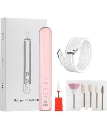lyanny Electric Nail Drill File Professional Electric Polishing Set with Nail Drill Compact Portable Design Electric Filer Hand Foot Care Tool for Nail Grind Sakura Pink English Version  - Buy Online on GoSupps.com