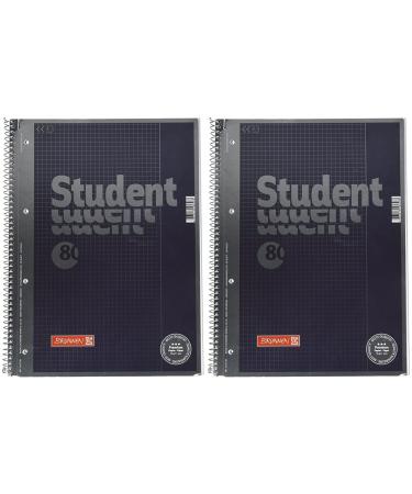 Fountain notepad/college block student premium 4-fold covered (refined cover sheet with metallic effect A4 checkered linear 26 90 g/m 80 sheet) (pack with 2)
