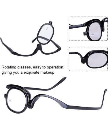 Magnify Eye Makeup Glasses Makeup Glasses Flip Up Lens Single Lens Rotating Eye Glasses Women Cosmetic Makeup Essential Tool Gafas De Maquillaje Lentes Para Maquillarse (250+Blue) - Buy Online on GoSupps.com