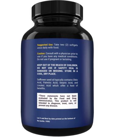 Natures Craft Pure CLA Weight Loss Supplement | 1000mg Safflower Oil Softgels | Conjugated Linoleic Acid Complex for Metabolism Boost and Belly Fat Burn | 90 Count - Buy Online on GoSupps.com