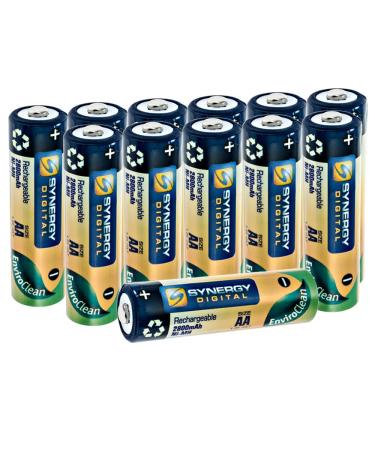 Synergy Digital Baby Monitor Batteries Compatible with Philips Avent Dect SCD520/00 Baby Monitor (Ni-MH 1.25V 2800mAh) combo-pack includes: 12 x AA Rechargeable Batteries