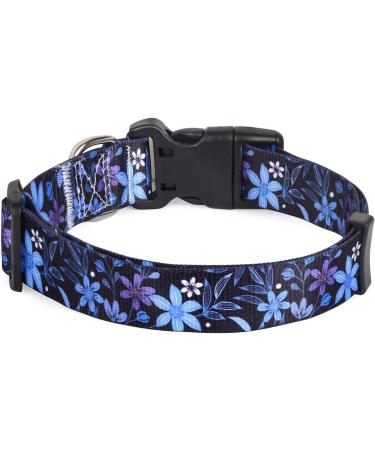 Mihqy Adjustable Dog Collar - Soft & Comfortable Bohemian Floral Design for Small Medium & Large Dogs (Neck 33-55 cm) - Buy Online on GoSupps.com