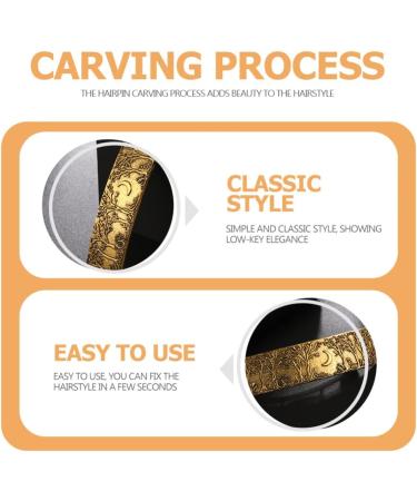 Metal Hairclip Metal Barrette French Hair Clip Retro Forest Moon Hairpin French Hairpin Women's Girls Fashion Hair Accessories Golden - Buy Online on GoSupps.com