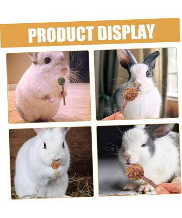 NOLITOY 12pcs Pet Rabbit Snacks Chinchilla Treats Teeth Grinding Sticks Pet Chewing Playthings Animal Petal - Buy Online on GoSupps.com