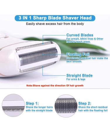Bassulouda Electric Shaver for Women - Waterproof LCD Display Full Body Wet & Dry Shaving - Buy Online on GoSupps.com