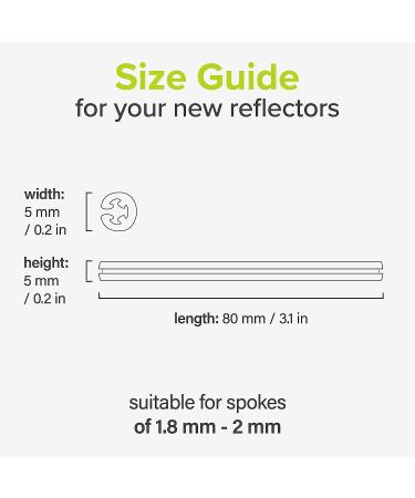 VELMIA Spoke Reflectors 36 Pieces - Enhanced Safety and Visibility - Easy Mounting Bike Spoke Skins - Reflective Material - Buy Online on GoSupps.com
