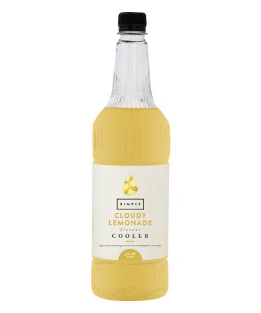 Simply Cloudy Lemonade Cooler Suitable for Vegans Beverage Syrup for Cocktails Mocktails & Lemonades (1 Litre) Cloudy Lemonade 1 Litre