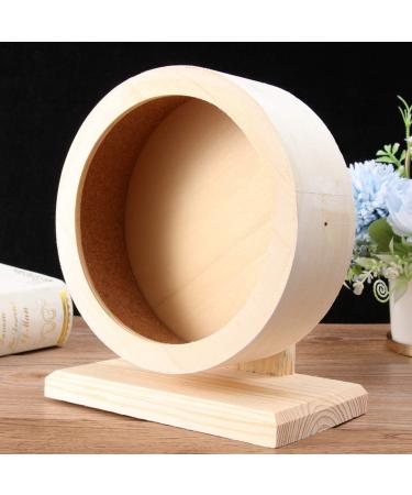 ULTECHNOVO Small Pets Exercise Wheel - 15cm Wooden Mute Running Spinner Toy for Hamsters, Gerbils, Mice, Hedgehogs, Guinea Pigs - Pet Rest Nest Toy for Rats and Chinchillas - Buy Online on GoSupps.com