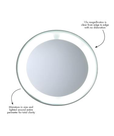 Tweezerman LED 15X Lighted Mirror - Illuminate and Magnify for Perfect Grooming - Buy Online on GoSupps.com
