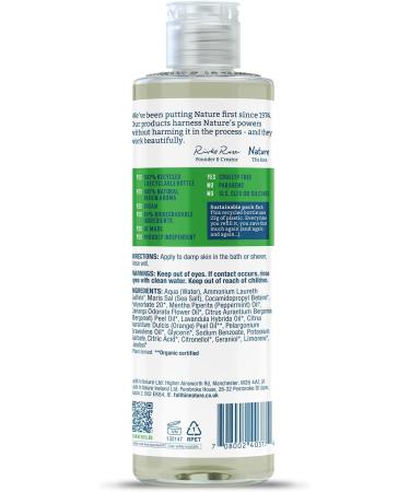 Faith In Nature Natural Mint Body Wash Uplifting Vegan & Cruelty Free No SLS or Parabens 400m Mint 400 ml (Pack of 1) - Buy Online on GoSupps.com