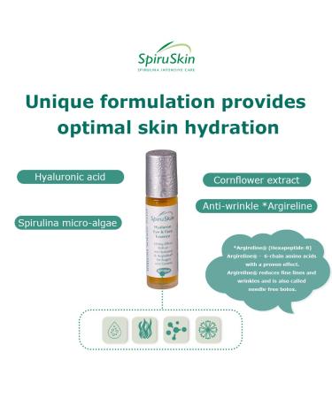 Sanatur SpiruSkin Hyaluron Eye & Face Essence - 10ml for Youthful Skin | International Shipping Available - Buy Online on GoSupps.com