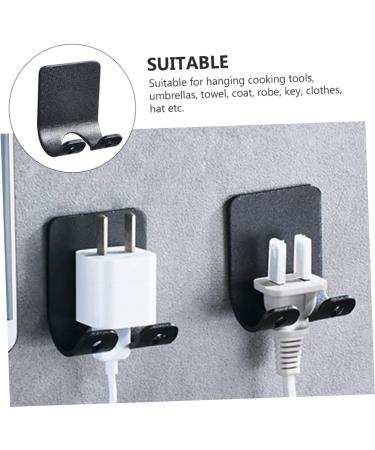 Alipis 12 STK Adhesive Razor Hangers - Black Aluminum Bathroom Razor Hook Storage - 3 Pack (4.5x4cm) - Durable Sticking Hooks for Child Safety - Buy Online on GoSupps.com