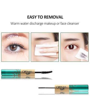 GECOMO Black Volume and Length Mascara - 4D Silk Fiber Lash, Waterproof, No Smudging, Thick & Black - Best Mascara for Women | 1PCS - Buy Online on GoSupps.com