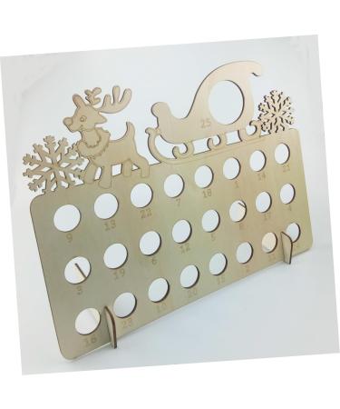 PRETYZOOM 1pc Chocolate Advent Calendar Christmas for Kids Christmas Countdown Board Wooden Pull The cart As Shown 40X13X30CM - Buy Online on GoSupps.com