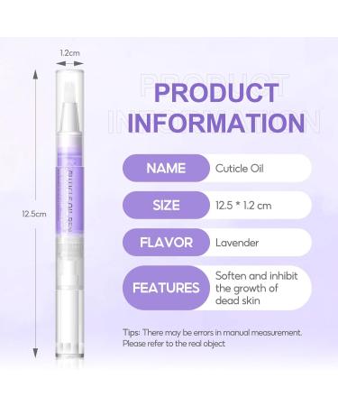 Cuticle Oil Lavender Natural Ingredients Nail Nutrient Oil Pen for Nail Growth Care Nail Treatments Prevent Pen Dry Cracking Deep Nourishment Pen for Ideal Gifts color03 - Buy Online on GoSupps.com