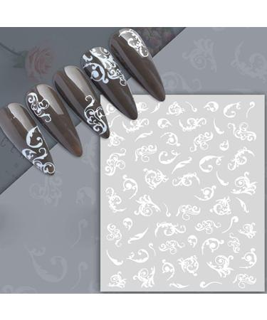 Nail Supplies Manicure Decor Retro Nail Decorations Nail Art Decorations Nail Art Sticker Boho Totem Nail Sticker Nail Jewelry Accessories(2 white) White2 - Buy Online on GoSupps.com