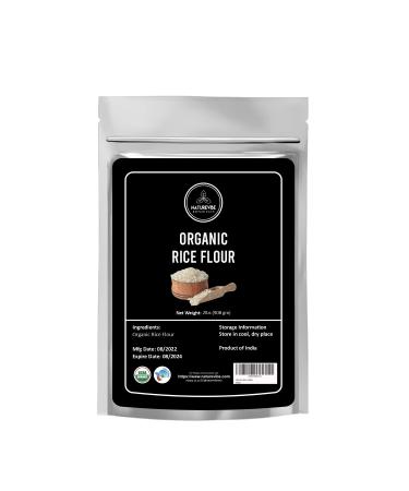 Naturevibe Botanicals Organic White Rice Flour - 2lbs | Non GMO and Gluten Free (32 ounces) | Used for Cooking | Alternative for Baking | Packaging may vary 2 Pound (Pack of 1)