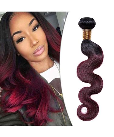 SEGO Brazilian Human Hair Bundles Real Hair Body Wave Weave Virgin Extensions 100% unprocessed Brazilian natural black/Weinrot 20 "-1 bundle