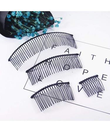 10 PCS Black Metal Wire Hair Combs - 10 Teeth/4cm Long Twist Bridal Wedding Party Comb Barrettes for Women Girls - Buy Online on GoSupps.com
