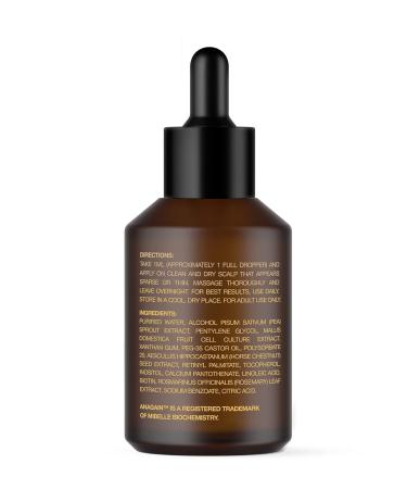 Anagain Hair & Beard Growth Serum - Advanced Biotin & Castor Oil Formula for Thicker Fuller Hair Regrowth - 60 mL - Buy Online on GoSupps.com