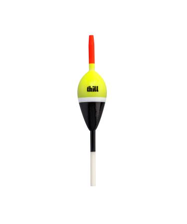 Thill Premium Weighted Float with Buoyant Balsa Wood Body, Pack of 2 Thill Night 'N Day Glow Float Balsa Wood Fishing Bobber Slip Float