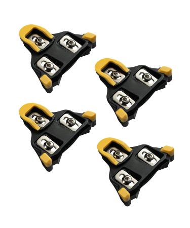 EVERBEAM Precision Superlight Bike Cleats for Spin Shoes | Compatible with Shimano SPD-SL Pedal Systems | for Racing Bikes, Cycling Races, Competitive Cycling | 2 Pairs, 4 Cleats