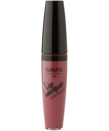 Sante natural cosmetics lip lacquer lip gloss 03 stubborn plum purple gloss effect intensive color pigmentation moisture -giving 10ml 03 stubborn plum - purple 1 piece (1 Pack)