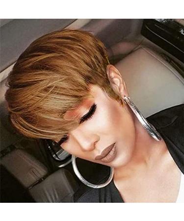 Short Pixie Wigs for Black Women Human Hair Pixie Wigs Human Hair Short Wigs for Black Women Human Hair Brazilian Virgin Wigs OT30 Color