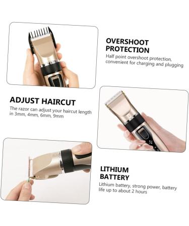 Mikinona 1 Set Electronic Clipper Professional Hair Clipper Electric Haircut Kit Hair Trimmer Cordless Haircut Hair Clippers Household Hair Clipper - Buy Online on GoSupps.com