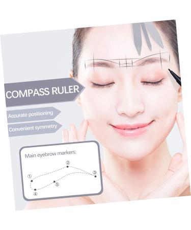NOLITOY 1pc Balance Ruler Eyebrow Shaper Ruler Gold Ratio Eyebrow Measuring Ruler Travel Girl - Buy Online on GoSupps.com